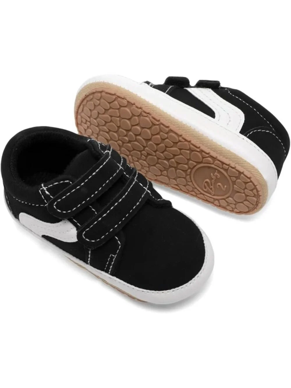 Unisex Baby Canvas First Walkers Shoes - Non-Slip Soft Sole Crib Sneakers